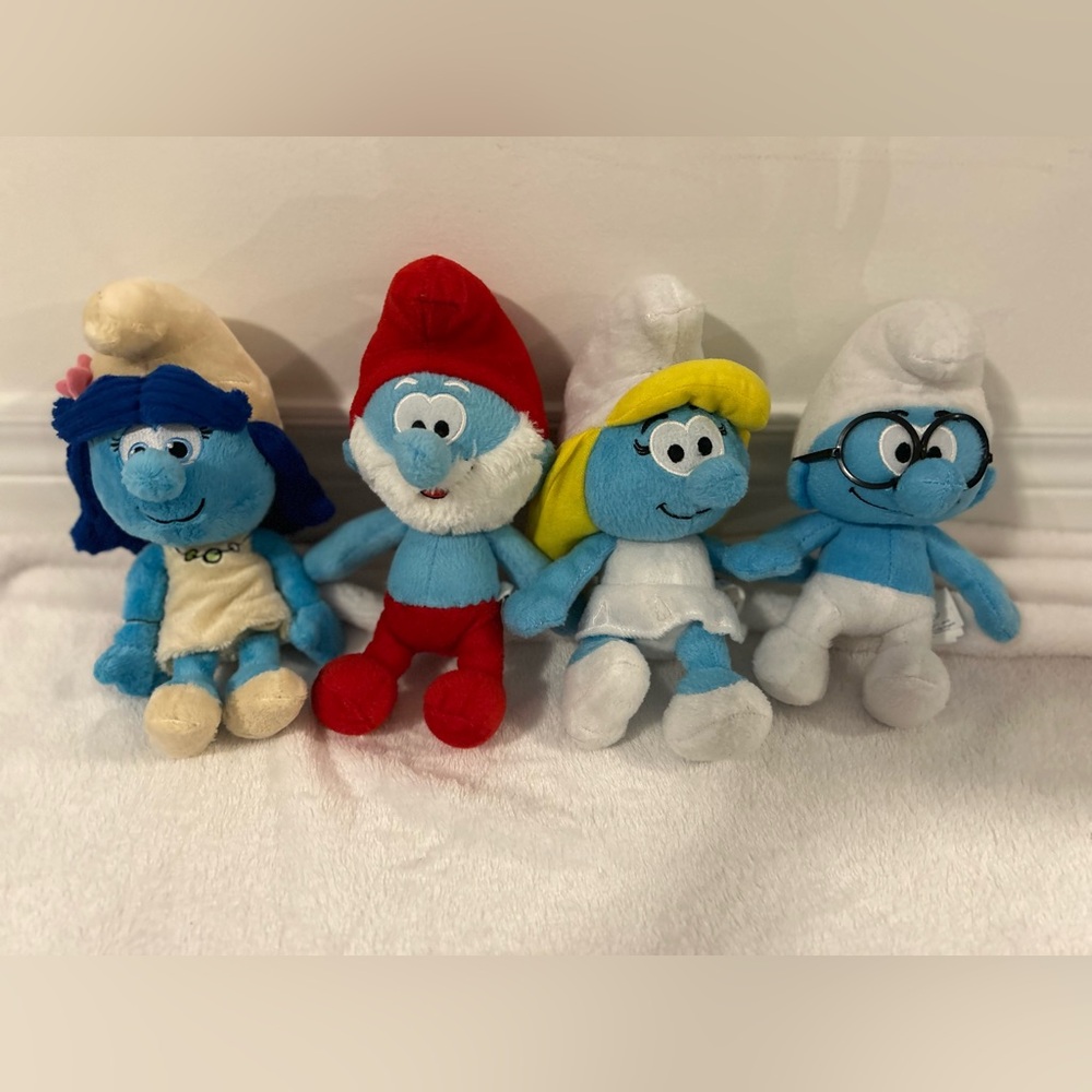 Smurfs Plush Toy Collection - 4 pack